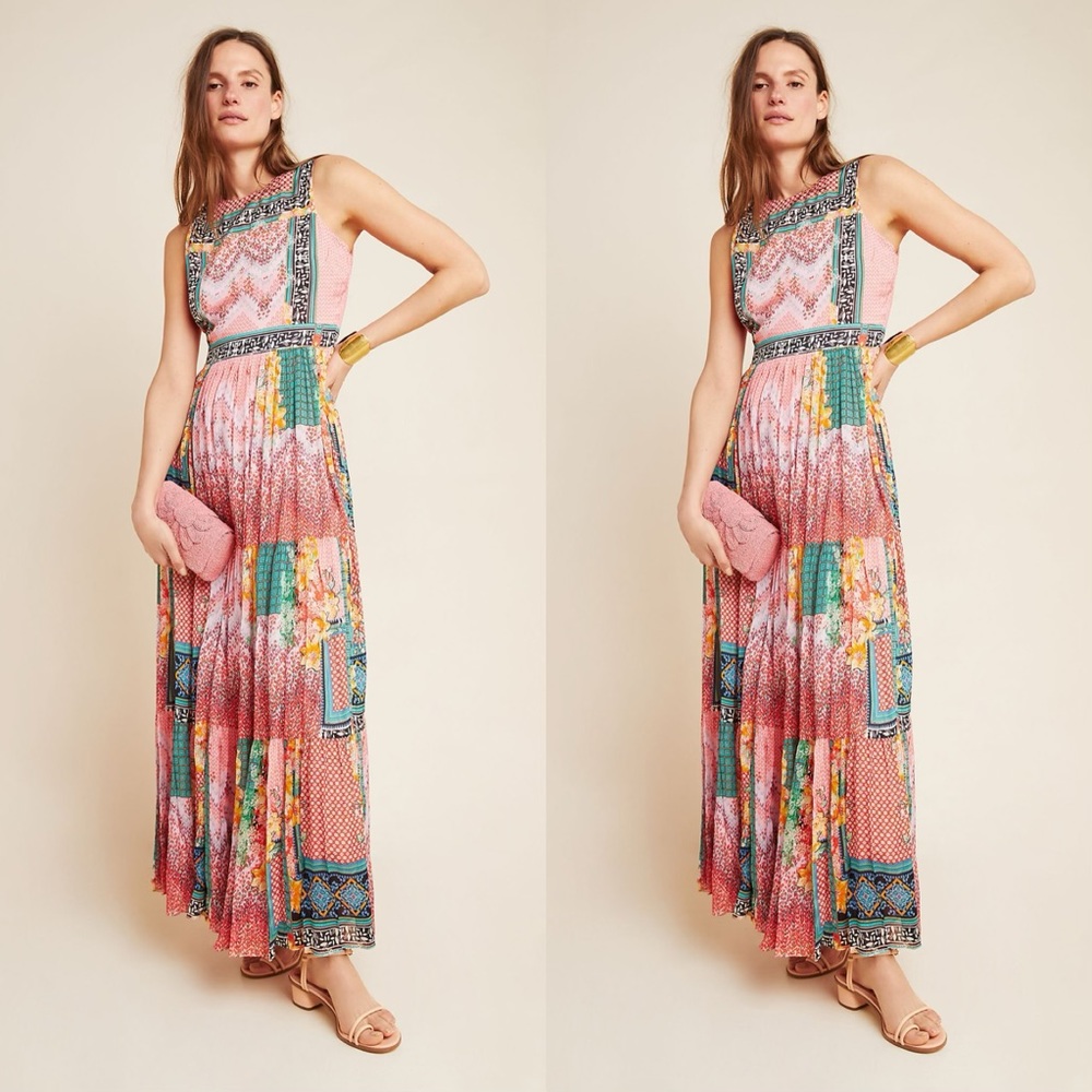 Anthropologie Multicolor Maxi Dress